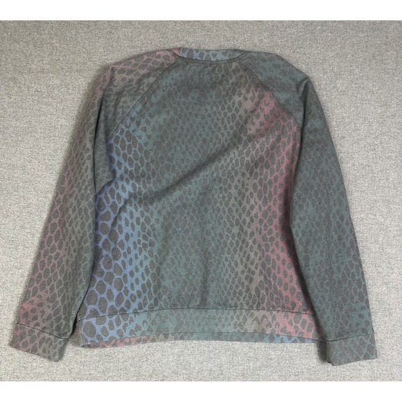 Sol Angeles Anthropologie Sweatshirt Womens 1X Animal Print Pullover Made USA - Picture 8 of 12